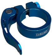 Theory Quickie QR  Seat Clamp Blue / (28.6mm) Fits: 25.4mm Post