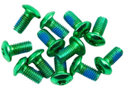 Miles Wide Disc Rotor Bolts Green (12 pack)