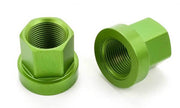 MISSION AXLE NUTS 14mm Alloy Green