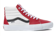 Vans Sk8-Hi Sport Leather Shoes (Chili Pepper / White) Size 9