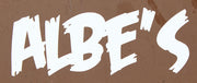 ALBE'S ANGRY DIE CUT STICKER White
