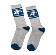 Animal Crew Socks One Size - Blue/Grey