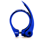 BOX TWO QUICK RELEASE SEAT POST CLAMP Blue (31.8mm) Fits: 27.2mm Post