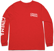 Cinema Warped Longsleeve Shirt Red/Small