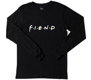 Fiend Friends Long Sleeve Shirt Black/Small
