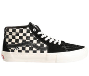 Vans Skate Grosso Mid Shoes (Checkerboard Black / Marshmallow) Size 8