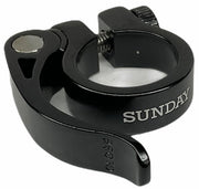Sunday Quick Release Seat Post Clamp Black/28.6mm: Fits 25.4mm Post