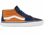 Vans Grosso Mid Pro Shoes (Navy/Orange) Size 5
