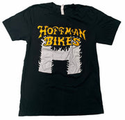 Hoffman Flaming H T-Shirt Small/Black (Yellow/Silver)
