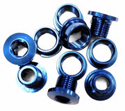 MCS Alloy Chainring Bolts Blue
