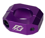 TNT Double Bolt Seatpost Clamp 25.4mm OD Fits: 22.2mm Post / Purple