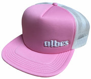 Albe's Trucker Hat Pink/White