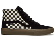 Vans Sk8 Hi Pro BMX Shoes (Checkerboard Black/Dark Gum) Size 8