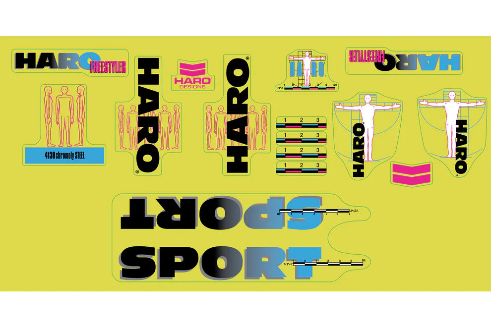 HARO RETRO FRAME DECAL KITS
