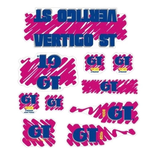 1988 GT Vertigo ST Decal Set