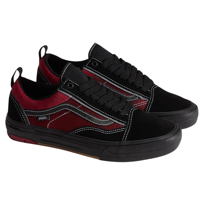 Vans Skate Old Skool Wafflecup Shoes ( Black / Red )