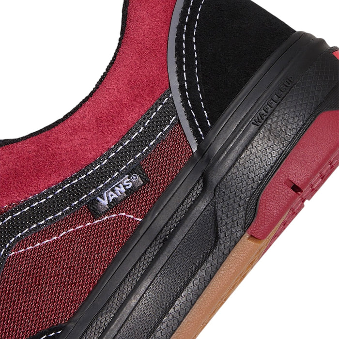 Vans Skate Old Skool Wafflecup Shoes ( Black / Red )