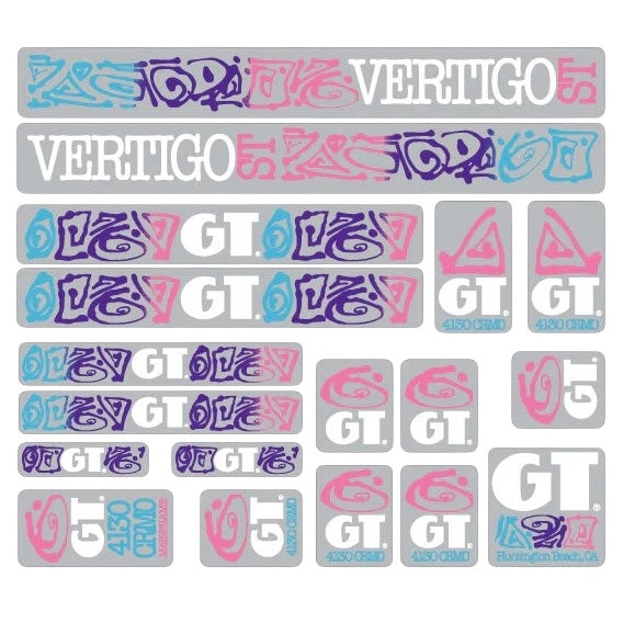 1989 GT Vertigo Decal Set