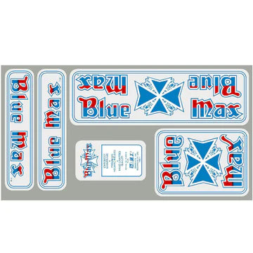 Blue Maxlogo 1986 Blue Max Decal Set — Albe's BMX