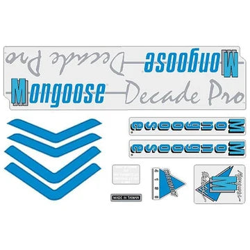 1988 Mongoose Decade Pro Decal Set