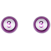 8-Ball Valve Caps Purple