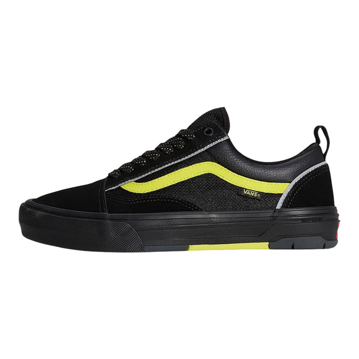 Vans Skate Old Skool Wafflecup Shoes (Reflective Black Lime)