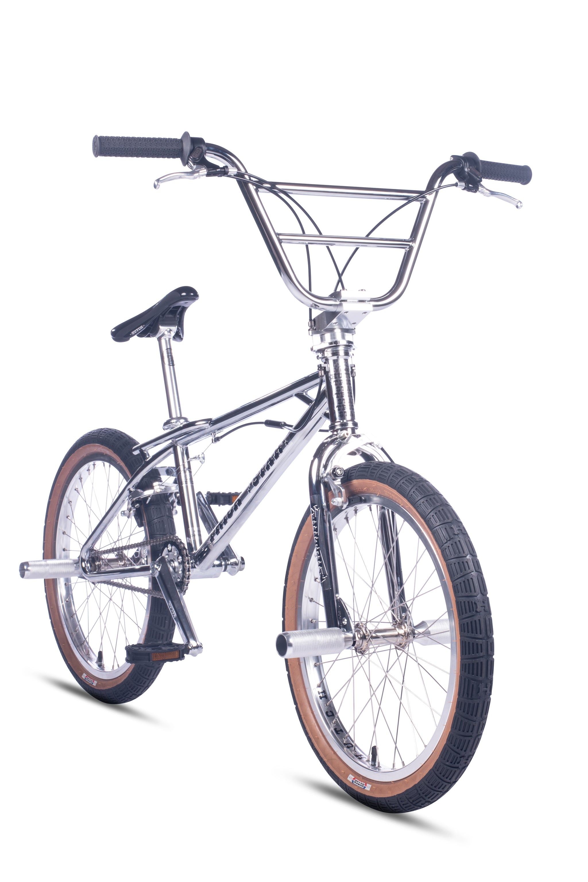 Protection De Tube Supérieur BMX Hutch Vintage - Blanc/logos Noirs - USA