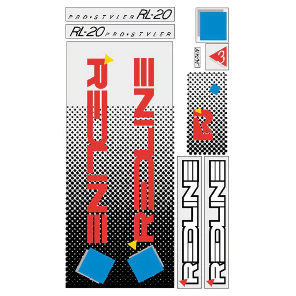1985 Redline RL-20 Decal Set — Albe's BMX
