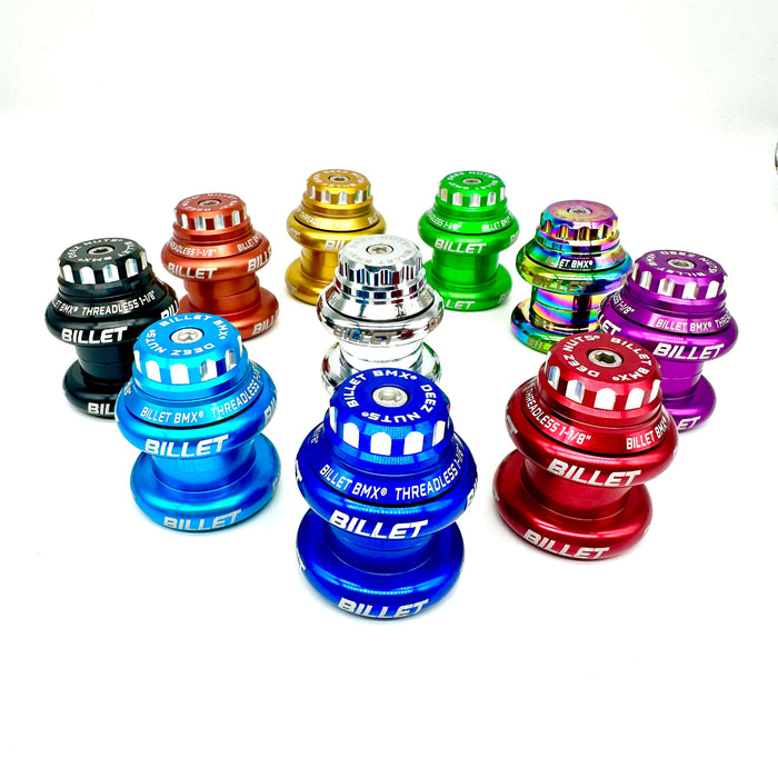 BILLET BMX DEEZ NUTS 12 POINT THREADLESS HEADSET KIT 1-1/8