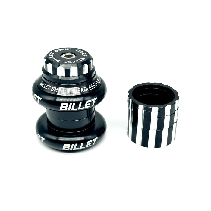 BILLET BMX DEEZ NUTS 12 POINT THREADLESS HEADSET KIT 1-1/8