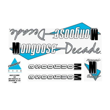 1988 Mongoose Decade Decal Set