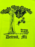 Heavy Pedalz Tim's Tree Service T-Shirt High Vis Yellow / XL