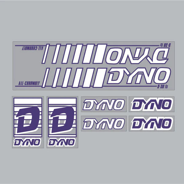 1985 DYNO D30FS Decal Set