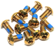 Miles Wide Disc Rotor Bolts Gold (12 pack)