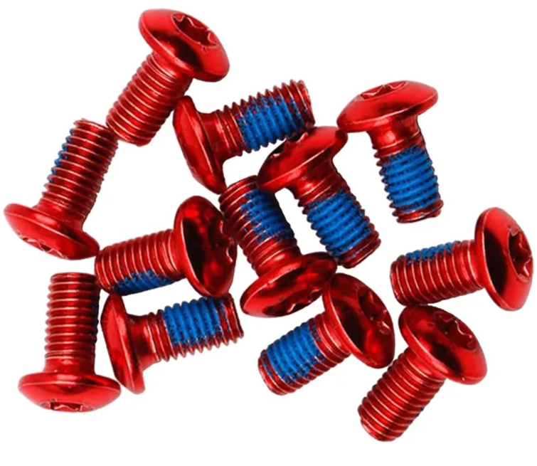 Blue Bolts Rotor Miles Wide Disc Rotor Bolts — Albe's BMX