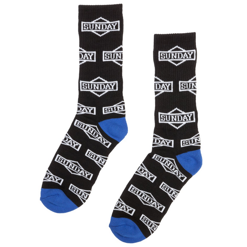 Sunday Cornerstone All-Over Crew Socks — Albe's BMX