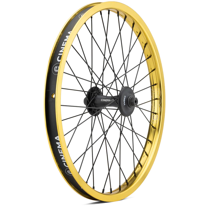 Cinema ZX V2 front BMX Wheel at Albe's BMX Bike Shop Online Cinema ZX V2 front BMX Wheel at Albe's BMX Bike Shop Online