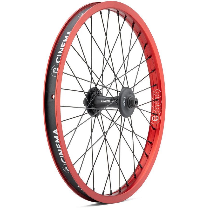 Cinema ZX V2 front BMX Wheel at Albe's BMX Bike Shop Online Cinema ZX V2 front BMX Wheel at Albe's BMX Bike Shop Online