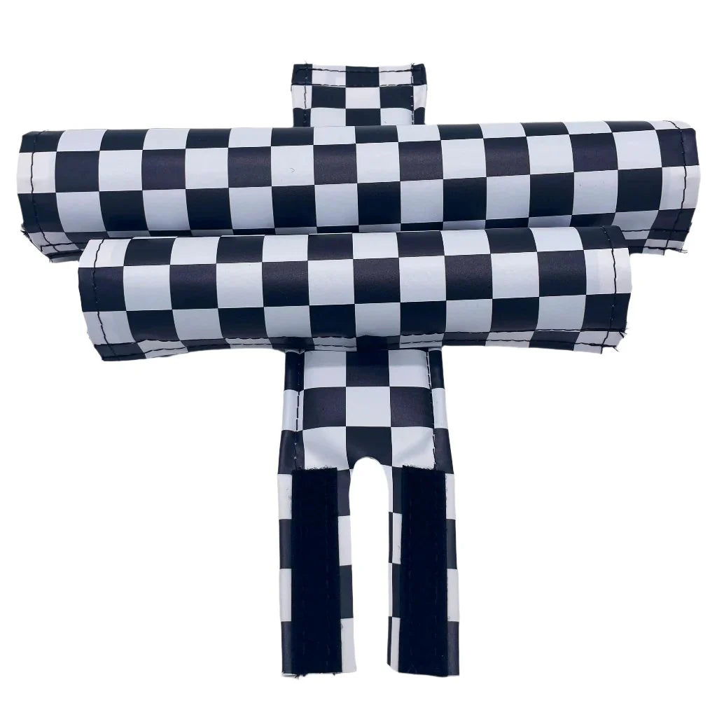 VINTAGE OGK BMX FRAME PADS フレームパッドセット Flite BMX Checkered Padset for old school and retro BMX bikes at