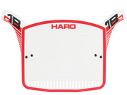 HARO SERIES 1B BMX NUMBER PLATE Red/Red