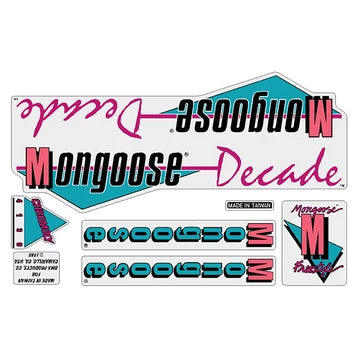 1988 Mongoose Decade Decal Set