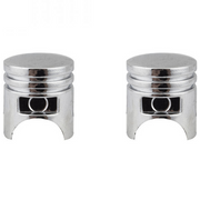 Piston Valve Caps Chrome