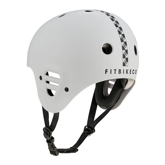 Pro-Tec Full Cut Certified Fit Checkered Matte Light Grey