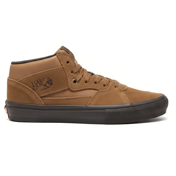 VANS Half Cab スエード スニーカー ブラウン Vans Skate Half Cab Shoes (Golden Brown / Gum) — Albe's BMX