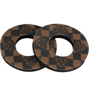 SE Bikes Checkerboard Grip Donuts Gold/Black