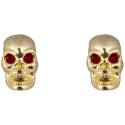 Skull Valve Caps Gold