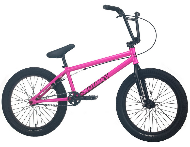 BMXバイク 自転車 ブラック/ピンク Sunday Primer Bike — Albe's BMX