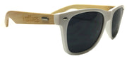 ALBE'S SHADY BAMBOO SUNGLASSES White w/Bamboo Arms