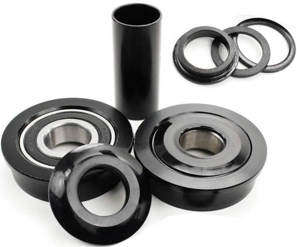 Fiction BMX American Bottom Bracket Kit – 19mm Sealed Bearings, Black