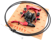 ODYSSEY EVO 2.5 BRAKE AND LEVER KIT Ano Red